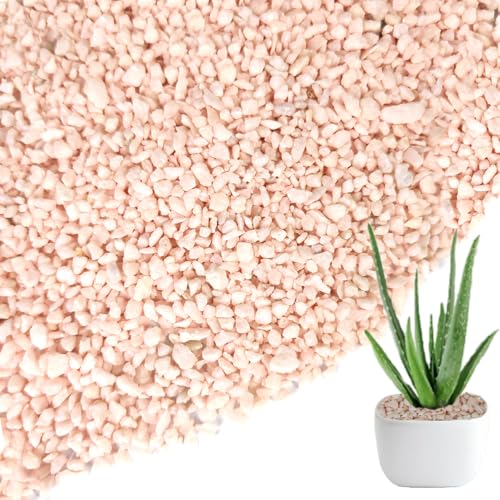 HappyFiller 2-5mm Light Pink Pea Gravel,Fairy Garden Mini Rocks,0.88 LB - color: Light Pink