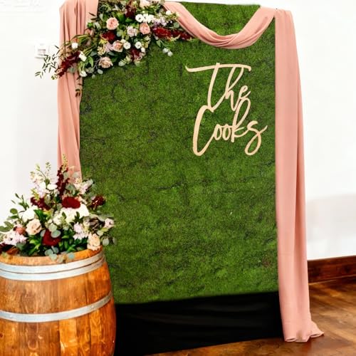 ACRYCS Fake Green Moss Roll Table Runner Artificial Moss for Indoor Plants 39" x 79" Faux Grass for Fairy Garden Grass Wall Crafts DIY Table Centerpieces Fairy Woodland Floral Wedding 100x200cm