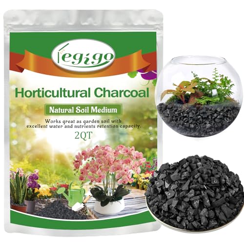 Legigo 2 QT Horticultural Charcoal- Natural Biochar Soil Amendment - size: 2 QT