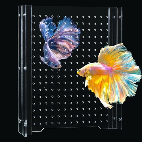 Acrylic Fish Tank Divider,10 Gallon Tank Divider,Adjustment Clear Fish Tank Separator Set with Suction Cups (10gal) - size: 9.5''x11''(10gal)