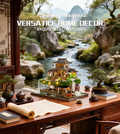 Spilay DIY Miniature House Kit for Adults, Fairyland Miniature Dollhouse - color: Upgraded Version of the Fairyland