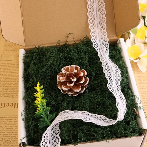 Caiyjhao Artificial Moss, Colored Filiform Artificial Grass, Used for Landscape Production, Mural Art, Easter, Artificial Green Plant Decoration, Any DIY Crafts (Jungle Green 3.5oz) - color: jungle green