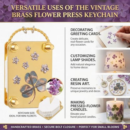 SMORBRID Micro Flower Press Plants Art & Crafts Metal Flowers Pressing, Microwave Flower Press, DIY Pressed Plant Preservation Kit Art for Arts and Crafts Lovers Gifts (Leaf) - color: Leaf