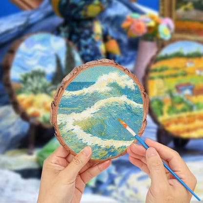20 PCS Unfinished Wood Slices for Centerpieces, 6.3-7 Inch Natural Wood Slices with Tree Bark Pine and Wood Rounds Discs for DIY Crafts, Centerpieces, Art & Decor - size: 20 PCS 6.3-7 Inch