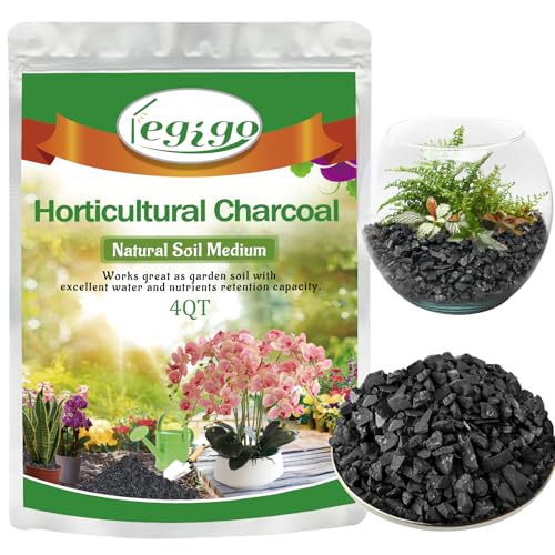 Legigo 4 QT Horticultural Charcoal- Natural Biochar Soil Amendment - size: 4 QT