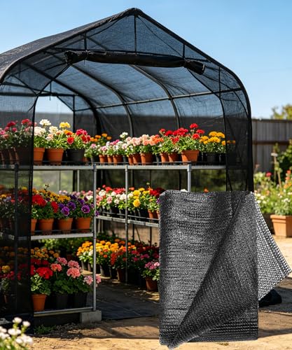 40%-50% Black Shade Cloth for Garden, 20x100FT Sun Block Mesh Tarp | Sun Shade Cover for Plants Cover, Greenhouse, Patio, Vegetables, Chicken Coop, Shade Net for Outdoor Protection - size: 40%-20 FT x 100 FT
