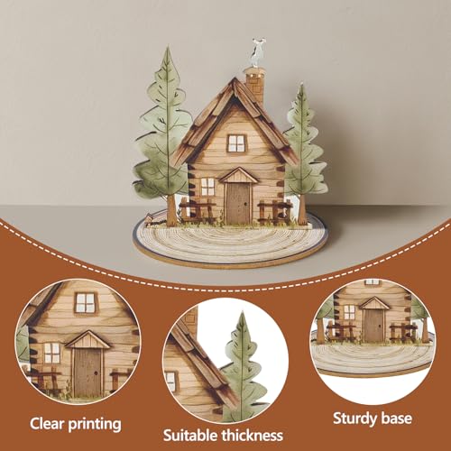12 Pack Woodland Animals Baby Shower Decorations, Kid Forest Happy Birthday Decoration Centerpieces for Tables Woodland Nursery Animal Decor Home Office Farmhouse