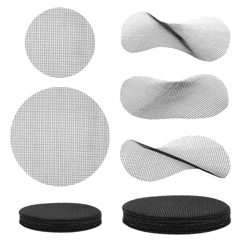 50pcs Flower Pot Hole Mesh Pads, 2/4 inch Round Mesh Pads for Plant Pots Polyethylene Bonsai Drainage Screens Garden Drainage Plant Pot Bottom