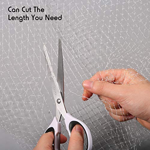 Shappy 6 x 7.2 ft Aquarium Clear Mesh Fish Tank Cover Netting DIY Top | Fine Screen Prevents Fish Jumping, Breathable Transparent Netting, DIY Cuttable Lid Replacement for Air Circulation