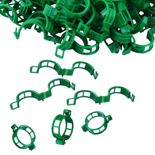 Plant Support Clips, Tomato Clips, Plastic Trellis Clips, 50 Pcs Grape Vine Tomato Vine Vegetables Plants Garden Support Clips to Grow Upright Makes Plants Healthier