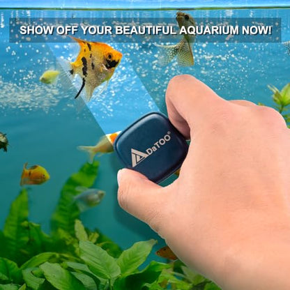 DaToo Aquarium Mini Magnetic Scrubber Scraper Small Fish Tank Cleaner Nano Glass Aquarium Cleaning Tools with Super Strong Magnet - size: Nano