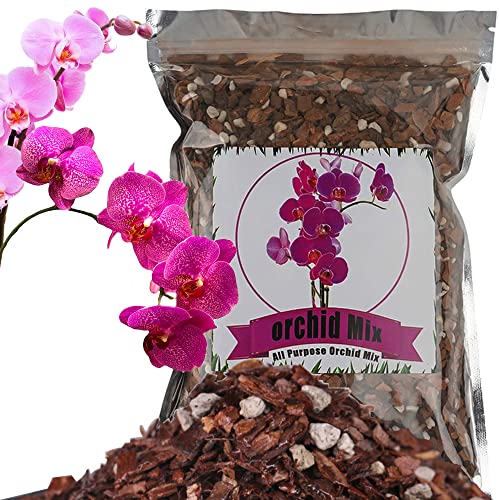 Doter All Purpose Orchid Soil Potting Mix - Orchid Bark & Organic Perlite for Plants - All Natural Potting Soil Media Has Good Drainage for Planting or Repotting (4 qt) - color: Orchid Soil, size: 4qt