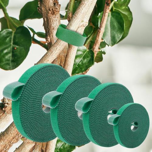 2Pcs Green Garden Tie, Plant Supports for Effective Growing, Reusable and Adjustable, Plant Ties for Branches Flowers Indoor Outdoor (1M) - color: 1m
