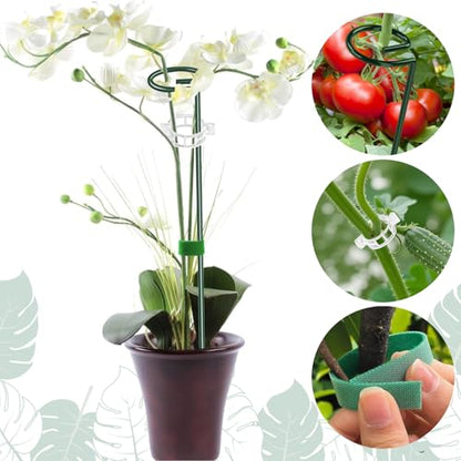 6 Pack 24 in Extendable Plant Support Stakes for Outdoor Plants and Flowers