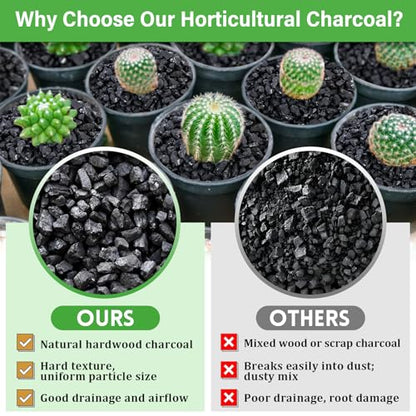 Legigo 12QT Horticultural Charcoal- Natural Biochar Soil Amendment - size: 12 QT