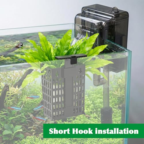 4 Pack Adjustable Aquarium Plant Holders, Hanging Hydroponic Baskets
