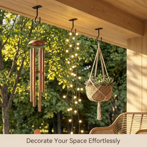 Ceiling Hooks for Hanging Plants 2Pack 2.5in,Wall Plant Hooks Black - color: Black, size: 2.5In 2Pack