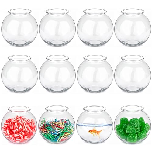 16 Oz Plastic Fish Bowls (12-Pack) Drink, Party & Decorative Ivy Bowls - size: 12 Count (Pack of 1)
