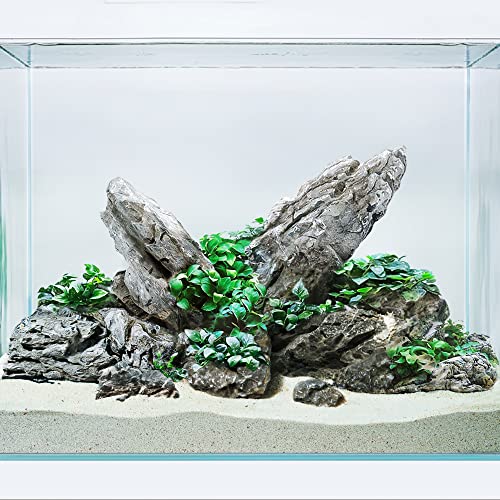 LANDEN Seiryu Stone 34lb Large Natural Aquarium Rocks for Fish Tank Decor - size: 07 Seiryu Stones(3-11inch,36lbs)