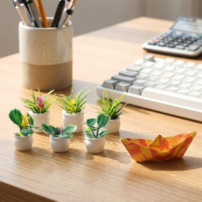 14 Pcs Miniatures Dollhouse Plants Mini Dollhouse Accessories
