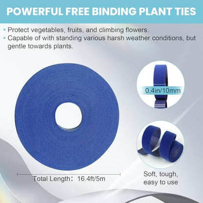 Garden Ties for Garland,Reusable and Adjustable Plant Tape,Soft Plant Supports for Effective Growing,Thicker Twist Ties for Plants Gardening,Plant Twist Tie for Plant Gardening,Home,Office