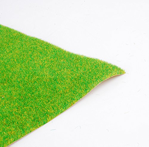 NWFashion 13"x39" Artificial Model Grass Mat DIY Decoration Lawn Moss Furniture (Deep Yellow Green) - color: Deep Yellow Green