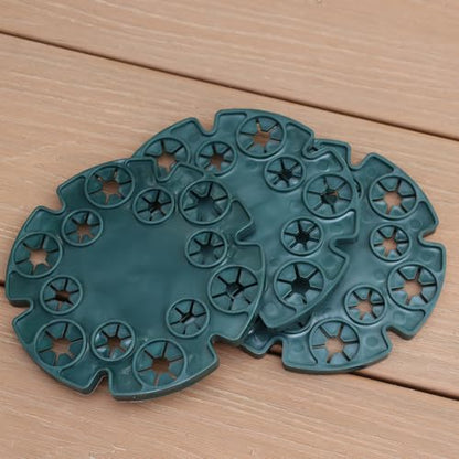 3 Pieces Garden Plant Bracket Flower Column Climbing Plants Support Frame Sweet Pea Bean Vine Stake Connector Cane Rack Holder 13.5 * 0.8cm - color: Green 3pcs