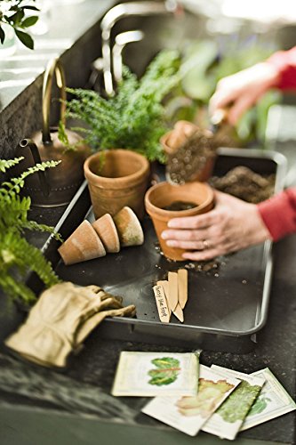 Gardener's Supply Company Entrance Boot Tray | Multi-Purpose All Weather Waterproof Indoor and Outdoor Shoe Mat Made with 100% Durable Recycled Plastic | 22" L x 15.5" W 2" Deep, Black - Size Small - size: 22.6" x 15.5" x 2" (1-Pack)