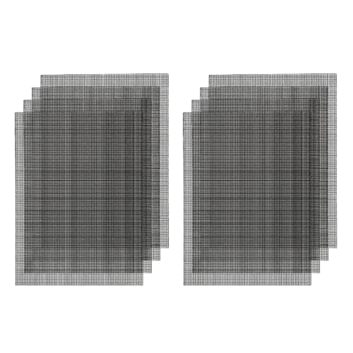 Pot Hole Mesh Pad 11.8 x 7.8 Inch, Bonsai Mesh Drainage Screens, Hole Mesh Pad Preventing Soil Leakage (Black) - color: Black