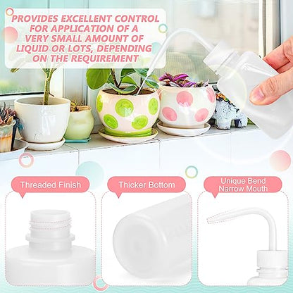 Valchoose Professional 2PCS 150ML Lash Water Bottle Squeezer, 5.1oz Tattoo Wash Bottle No Need to Squeeze Hard, Easy to Carry Plastic Wash Bottle for Eyelashes, Cleaning(Translucent White) (Pack of 2) - color: White, size: 2x150ml (Pack of 2)