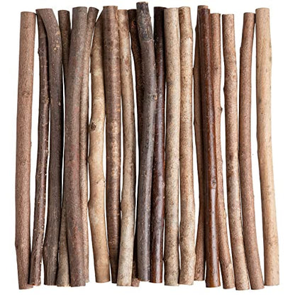 Craft Sticks Twigs Crafting Natural Wood Log Sticks DIY Cuttable Rustic Christmas Home Wall Decoration Length 9.84 in/10 PCS (Pack of 3) - size: 40PCS(0.35-0.47 inch) (Pack of 3)