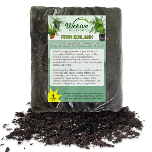 Fern Growing Soil Mix – 20 Quarts - Custom Soil Blend – Potting Mix for Fern Plants – Specially Developed by and for Professional Nursery Growers - Nutrient-Rich Formula - style: 20 Quarts