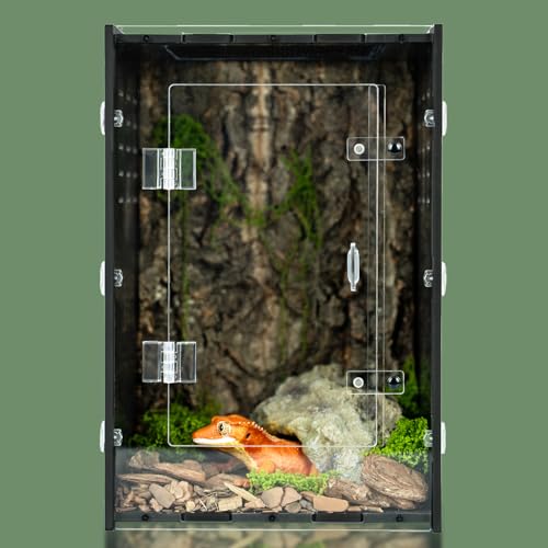 8x8x12 PVC Reptile Tank for Crested Gecko and Small Invertebrates - size: 8"8"12"