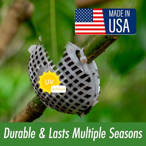 Air Layering Propagation kit with Zip Ties | 12 Pack | 4 inches Wide x 5 inches Long | Plant Rooting Pods - Supports Aerial Roots Growth | Ventilated and Hinged Design | Made in USA