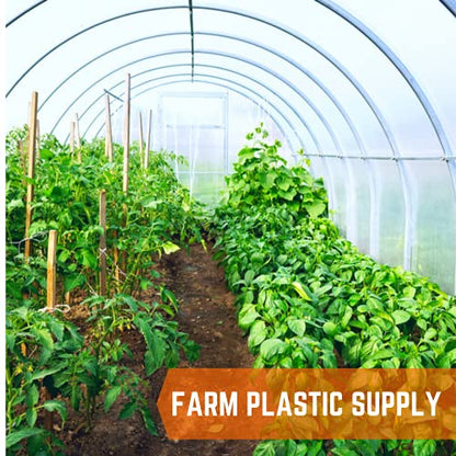 Farm Plastic Supply - Greenhouse Clamp 20 Pack - (4" Long x 1" Wide) - White ABS Clamps for Greenhouse, ABS Clips, Greenhouse Clamps for Farming, Gardening, Agriculture - size: 1"