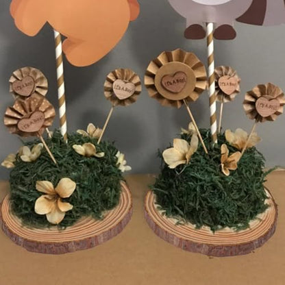 56 PCS Unfinished Wood Slices for Centerpieces, 4-4.7 Inch Natural Wood Slices with Tree Bark Pine and Wood Rounds Discs for DIY Crafts, Centerpieces, Art & Decor - size: 56 PCS 4-4.7 Inch