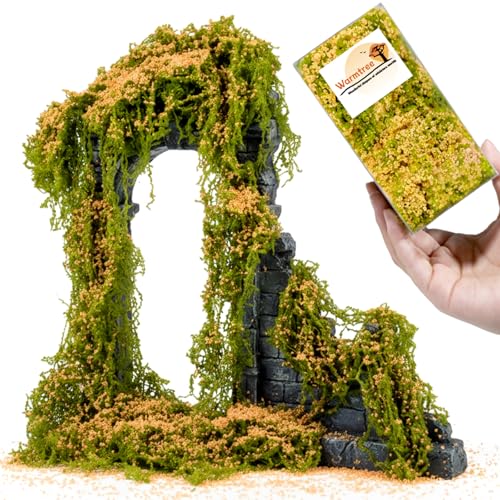 Warmtree Realistic Miniature Vines Miniature Plants for Diorama | Miniatures for Crafts Fairy Garden Architecture Diorama Supplies Scenery Landscape(Flesh Tone Pink) - color: Pink