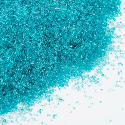 Turquoise Fine Crushed Glass for Resin Art & Crafts - color: Turquoise