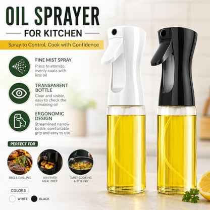 Empty Clear Glass Spray Bottles (black) - color: Black