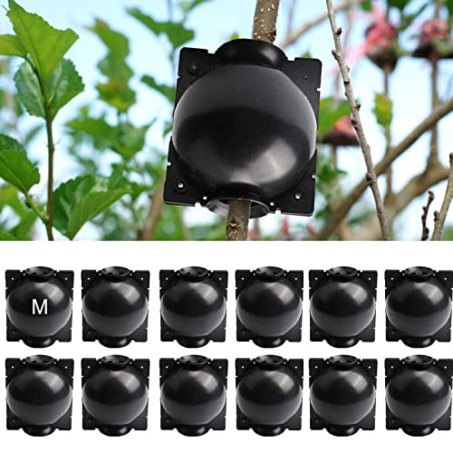 12 PCS Medium Air Layering Propagation Kit Plant Root Device with Zip Ties | Reusable Plant Root Growing Box, Plant Propagation Balls for plants, Air Layering Pods for Fast Propagation, Durability - size: Medium