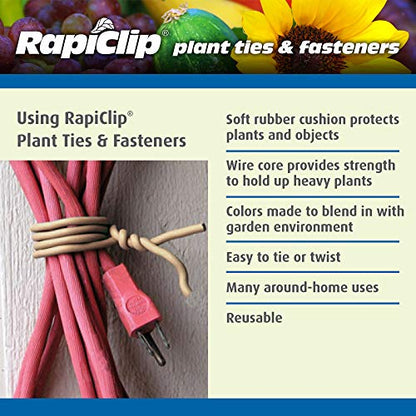Luster Leaf Rapiclip Heavy Duty Soft Wire Tie 857, Green
