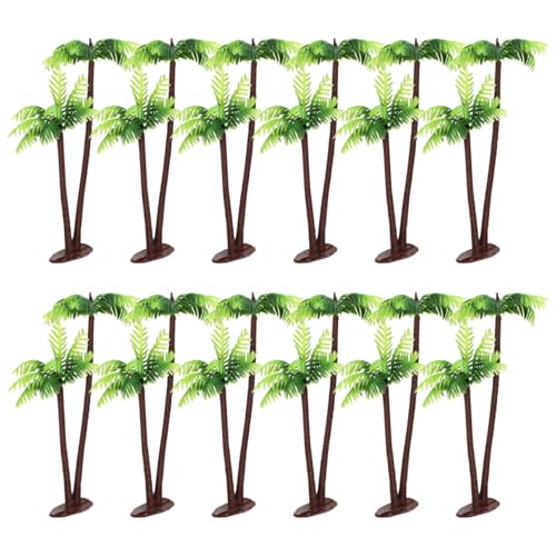 DOITOOL Miniature Coconut Palm Tree Decoration for Diy Micro Landscape Terrariums Fairy Gardens Dollhouse Craft Supplies 4.96In Small Artificial Plant Pot