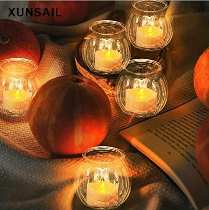 XUNSAIL Terrarium Plants Glass Air Plant Hanging Terrarium Plants Glass Home Decor Vase Wall Hanging Pots (6 PCS Air Plant