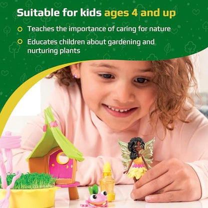 My Fairy Garden - Hop's Hideaway - Magical Toy Playset - Plant Seeds, Fairy Doll & Pet Frog Accessory - Grow & Play in Nature - for Kids Ages 4 and Up