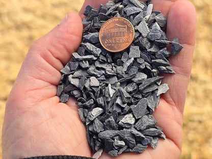 Natural Slate Stone Gravel 1/8 to 1/4 inch - USA Sourced and Packaged for Basing Models, Wargaming, Mosaic Stone Art, Crafts, Bonsai, Succulents, Miniature or Fairy Gardens, Aquariums (1lb)