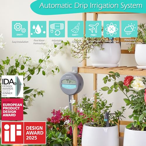 Zeego Automatic Drip Irrigation Kit with Digital Programmable Water Timer - size: 7050-pipe23in