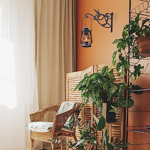 2Pcs Cast Iron Wall Plant Garden Hooks, Hanging Bracket for Indoor Outdoor - color: Greenish