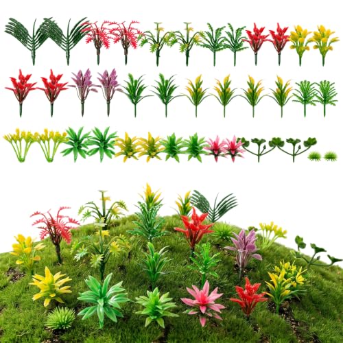 Miniature Plants, 120PCS Miniatures for Crafts Mini Model Trees Set