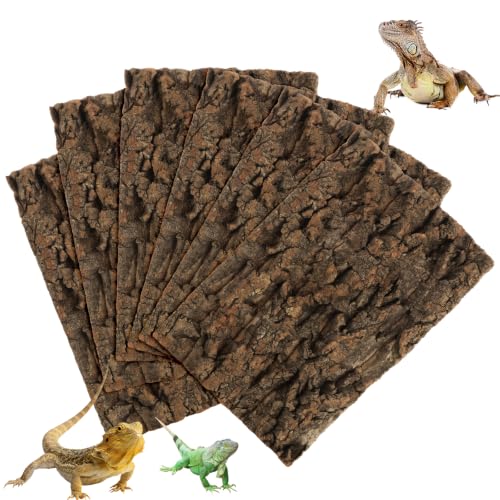 STARVAST 6PCS Cork Terrarium Background 11.8x7.8in for Reptile - size: 6PCS-11.8×7.9in