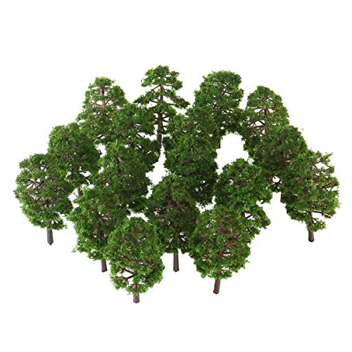 BESPORTBLE Artificial Trees Modle: 20pcs Architectural Micro 9CM Imitation Landscape Tree Model Scenery
